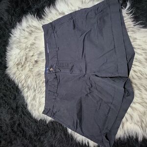 WOMENS GAP RELAXED GIRLFRIEND BLACK SHORTS SIZE 14